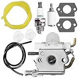 Carburetor W/Primer Bulb Gaskets Spark Plug Fuel Line Kit For Walbro WTA-33-1 Echo PB-250 Leaf Blower A021001881, A021001882