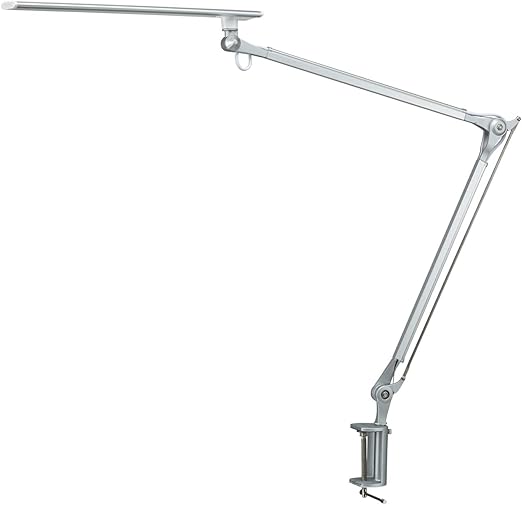 lampara de escritorio phive led lampara de arquitecto lampara de trabajo brazo oscilante metalico brillo regulable cuidado de los ojos control