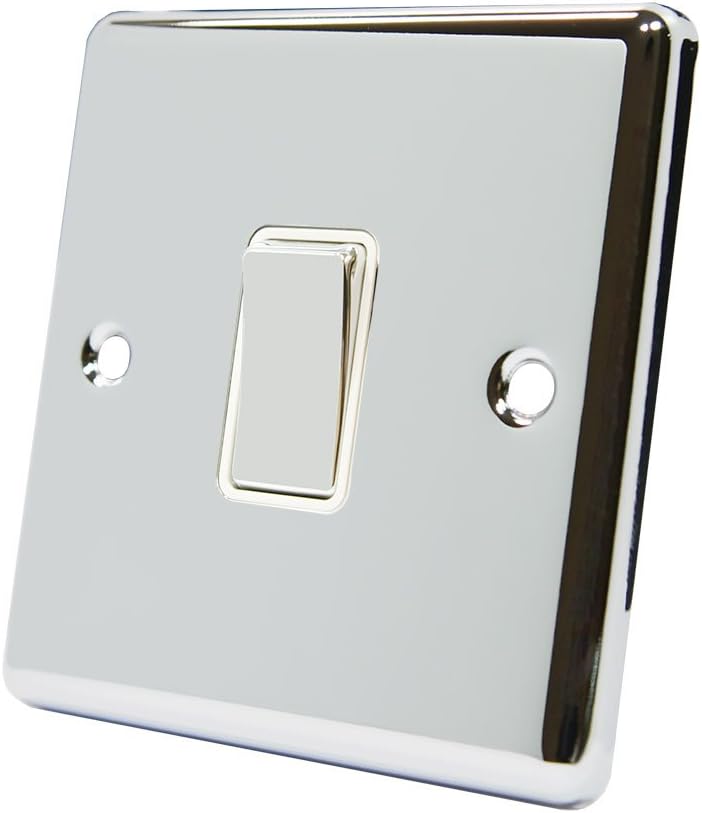 Alliance Electrical AET 1 Gang 2 Way Light Switch Chrome