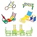 Beautyer 112 PCS Building Construction Toy Building Blocks Bars Different Shape Educational Construction Engineering Set 3D Puzzle