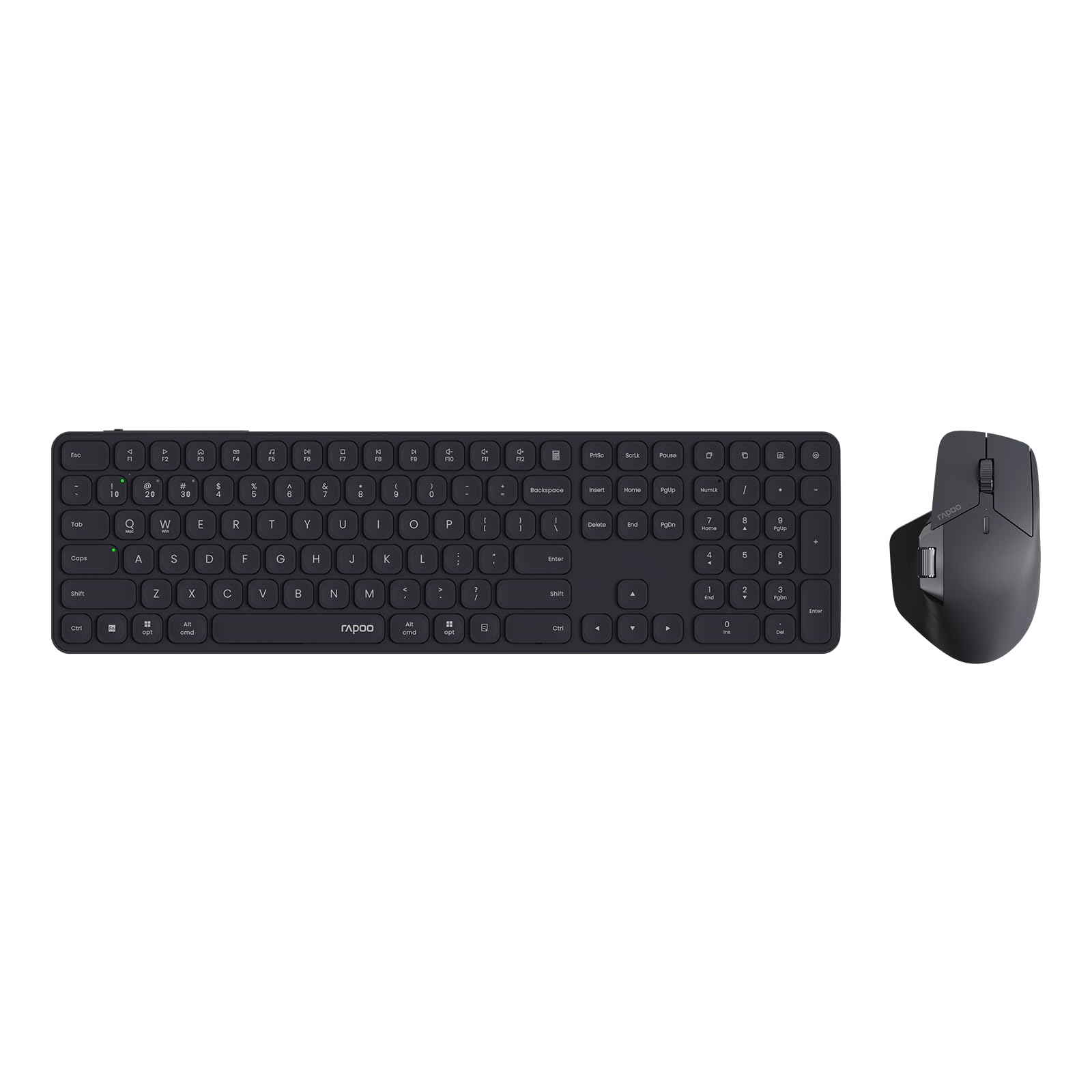 Photo 1 of Rapoo 9560M Wireless Keyboard and Mouse Combo, Blade-Series E9550L 110-Key Ultra-Thin Keyboard and MT760SE Wireless Mouse, Support 4 Devices, Quiet, USB-C, Rechargeable, for Windows/Mac/Linux/Chrome