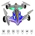 MiluoTech RC Toy Remote Control Helicopter & Flying Car Drone XX8 2.4G 6CH 4-Axis Gyro Mini Quadcopter With LED