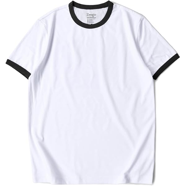 Port & Company Core Cotton Ringer Tee – Soft Classic Style, Removable Tag, Great For Custom Printing - View #2