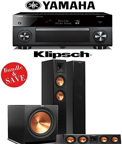 Yamaha RX-A3060BL AVENTAGE 11.2-Channel Network A/V Receiver + Klipsch RP-260F + Klipsch RP-440C + Klipsch R-115SW - 3.1 Reference Premiere Home Theater Package