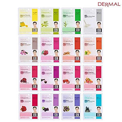DERMAL MASK FACIAL 16PCS X 3 TOTAL 48PCS