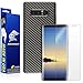Armorsuit Black Carbon Fiber Wrap Vinyl Film + HD Clear Screen Protector for Samsung Galaxy Note 8 MilitaryShield Anti-Bubble Film - Made in USA