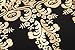 ACEVOG Women's Long Sleeves Gold Foil Print Vintage Cocktail Dresses, Medium, Black