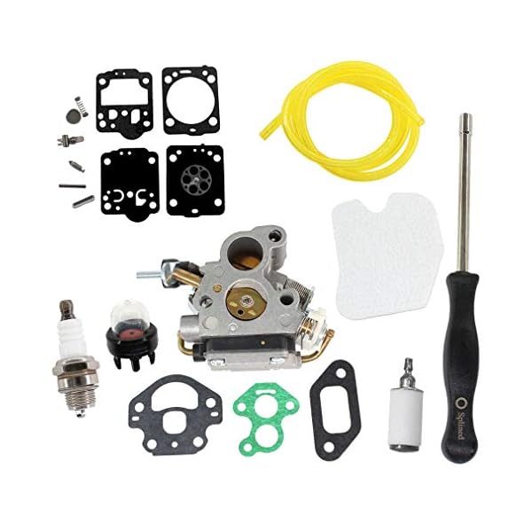 AISEN Vergaser mit Schraubendreher Reparatursatz Benzinfilter Benzinschlauch fÃ¼r Husqvarna 135 140 140E 435 435E 440 440E jonsared McCulloch CS410 CS2240 CS2240S C1T-EL41 506450501
