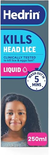 Hedrin Kills Headlice Liquid Gel, 250ml - Fast & Effective Lice Treatment