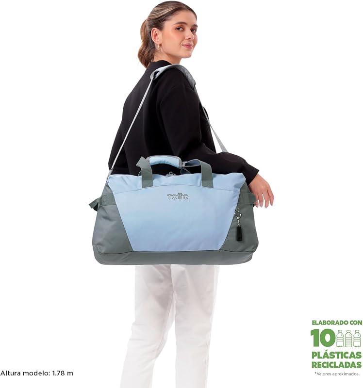 - Saco Desportivo, Modelo Pro M Ativo, 64 x 30 x 22 cm, capacidade de 35 L, alça para a mão, alça ajustável para o ombro, anéis principais de fecho com fecho, Impressão Angel Falls