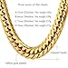 U7 Men Hip Hop Chunky Chain Stainless Steel/Black Gum/18K Gold Plated Jewelry Necklace ,6mm-12mm Wide,22-30