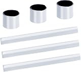 URAQT Reflective Slap Bands 6 pcs White Safety Wrist Ankle Bands for Run/Cycle