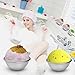 SEILANC Bath Bomb Mold, Metal Bath Bomb Mold Set, 12 Pcs 3 Sizes with Baking Stickers, Large & Small Bath Bomb Molds, DIY Metal Bath Bomb Mold Fits for Crafting Your Bath Homemade