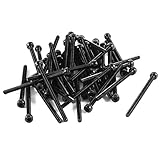 50 Pcs 12.9 Grade Hex Key Socket Head Cap Screw Bolts M2x30mm