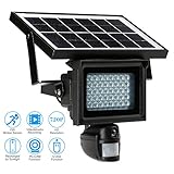 KKmoon Solar Floodlight Camera & light with 40 IR LEDS 720P HD CCTV Security Camera DVR Recorder PIR Motion Detection Solar Energy Charge Support PC-CAM TF Card