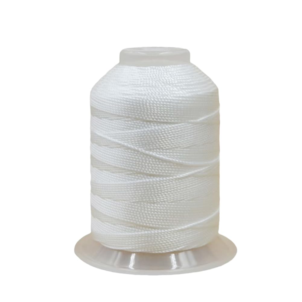 Photo 1 of 1mm 240 Yards Twisted Silk Cord Polyester String 3-Ply Twine Trim Thread for DIY Crafts,Macrame, Pendants,Jewelry,Friendship Bracelets,Necklaces?White?