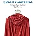 Everfan Red Hooded Cape | Cloak with Hood for Halloween, Cosplay, Costume, Dress Up