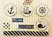 4 Kids Rubber Stamps Anchor Scrapbook Stamper Nautical Marine Ocean Whale Sea Wheel Ship
