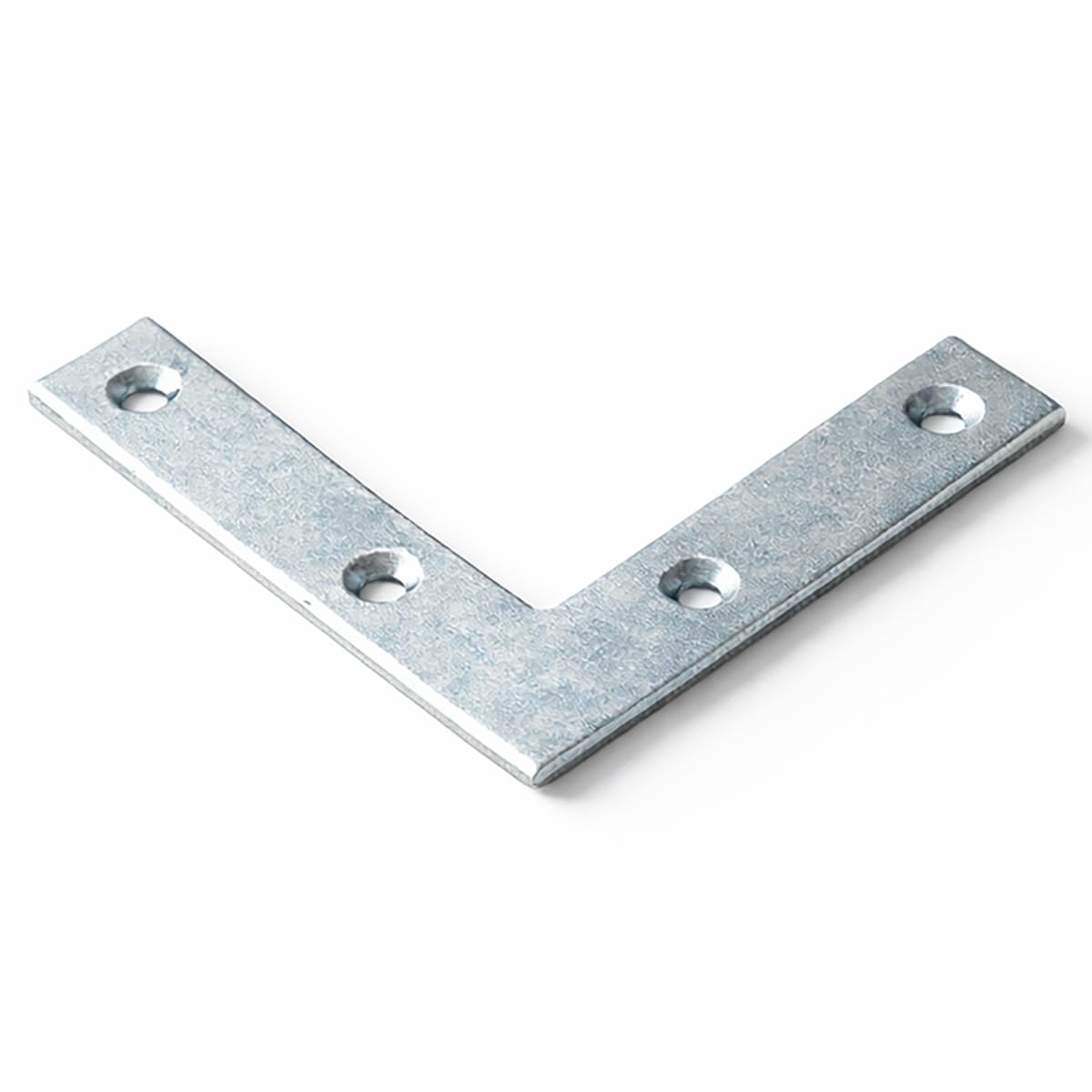 50mm x 50mm x 10mm x 2mm Corner L Shape Plate, Flat Angle Bracket Plates Connector Zinc Plated Steel NA50 (Pack of 10) K11ABC