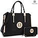 Dasein Frame Tote Top Handle Handbags Designer Satchel Leather Briefcase Shoulder Bags Purses