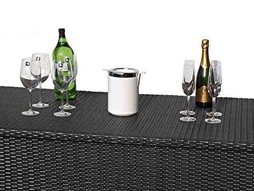 RS Trade® exclusive 'Venezia' 950 L Polyrattan Garten Kissenbox wetterfest (wasserdicht) 146 x 83 x 80 cm, Auflagenbox… – Bild 6