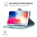 ProCase iPhone Xs Case iPhone X Case, Folio Folding Wallet Case with Card Holder, Flip Cover Protective Case for 5.8 inch Apple iPhone Xs (2018) / iPhone X (2017) -Teal