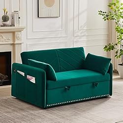 55-inch Loveseat Pull Out Sofabed ,Modern 3 in 1