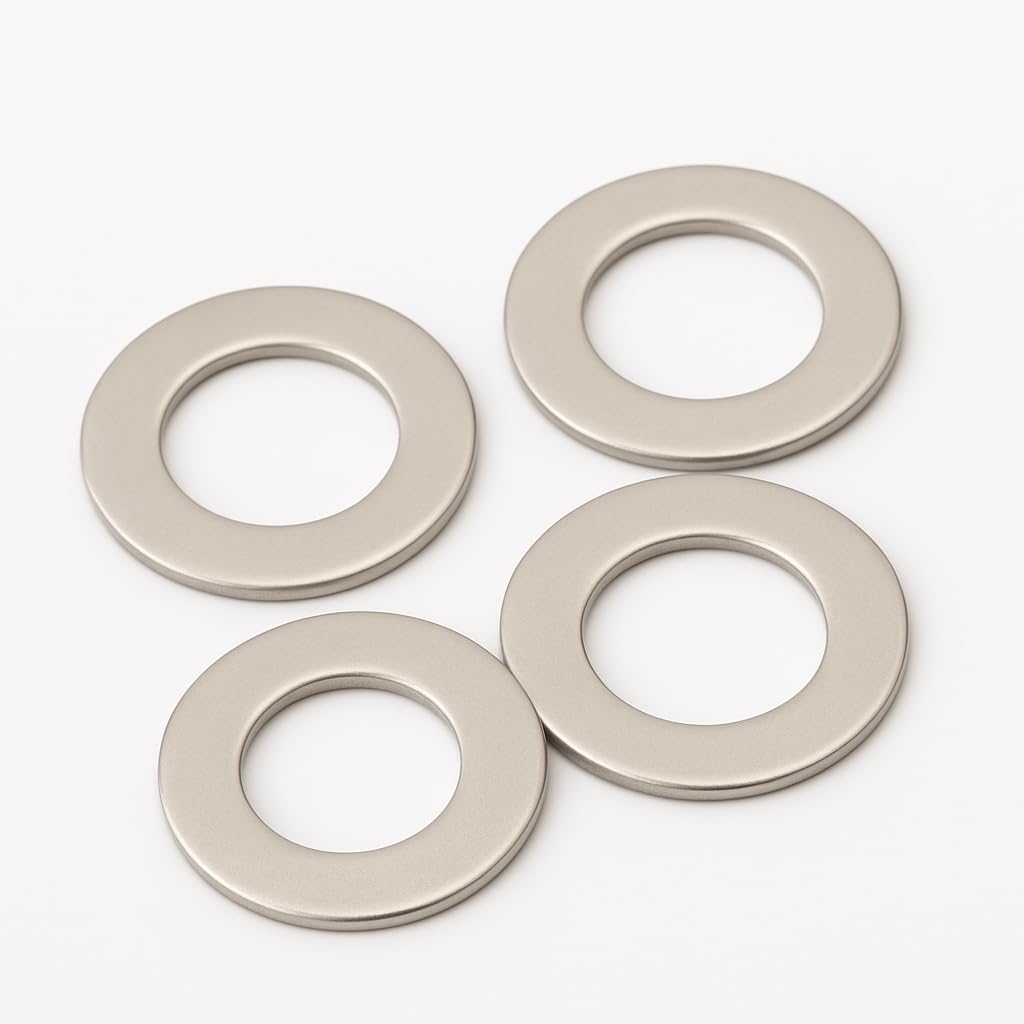 M8 Washers for Screws - M8 x 15 x 1.5mm (100 Pack) Metal Flat Penny Washers for Bolts - A2 Stainless Steel Plain Round (100pc)