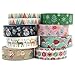 Crafty Rabbit Christmas III Washi Tape - Set of 8 Rolls - 262 Feet Total - Multicolor