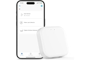 Maxcio Zigbee Gateway Hub, ZigBee 3.0 Smart Tuya Gateway Bridge for Home Automation, Voice Control via Alexa Google Home, Works with All Tuya ZigBee Smart Products (2.4G WiFi)