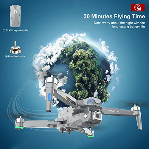 aovo 4K EIS Drone with UHD Camera for Adults With 30 Mins Flight Time,Brushless Motor,5GHz FPV Transmission,Auto Return… - Image 3
