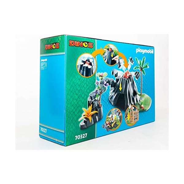 Playmobil 70327 Dinos XXL T-Rex Dinosaurier mit Vulkanausbruch und Figuren – Bild 3