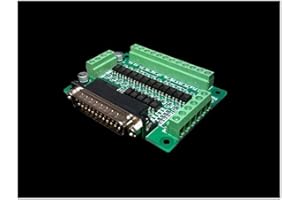 CNC 25P Parallel Port Interface Board 5DI 12DO Optical Isolation KCAM4 MACH3 EMC2/linuxcnc