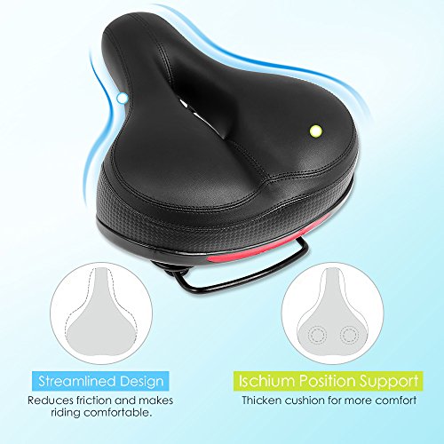 image for Puroma Bicycle Saddle with Dual Spring Designed Suspension Shock Absor
