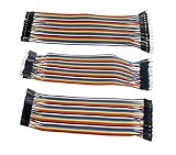 120pcs 20cm Multicolor Jumper Wires for Arduino/Raspberry Pi, 40 Male to Male, 40 Male to Female, 40 Female to Female by Corpco