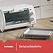 BLACK+DECKER TRO420 4-Slice Toaster Oven, White