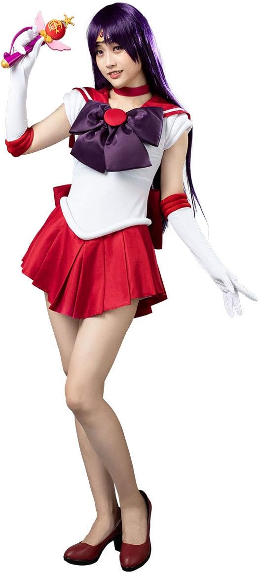 Cosfun Best Sailor Mars Hino Rei Cosplay Costume mp000570