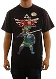 Legend of Zelda Skyward Sword Link & Triforce Mens T-Shirt (L)