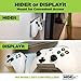 HIDEit Mounts (2-Pack White Uni-C Controller Wall Mount - Compatible with PS5 Pro and All Playstations | Xbox | NVIDIA | Nintendo Switch Controllers and More - Mount for Video Game Controllers