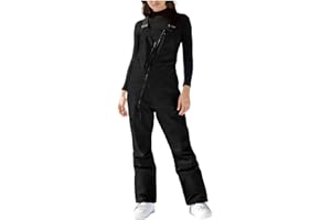 Womens Ski Pants Ski Bibs 2025 Insulated Snowboard Overalls Waterproof Outdoor Snowpant Adjustable One Piece Snowsuit