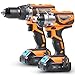 VonHaus MAX 20V Cordless Hammer Drill and Impact Driver Combo Kit with 2x Lithium-Ion 1.5Ah Batteries, Charger Kit and 21pc Accessories