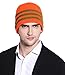 Unisex Ski Wacky Beard Knit Winter Hat Beanie Orange