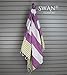 Swan Comfort 100% Cotton Pestemal Turkish Bath Towel, 39