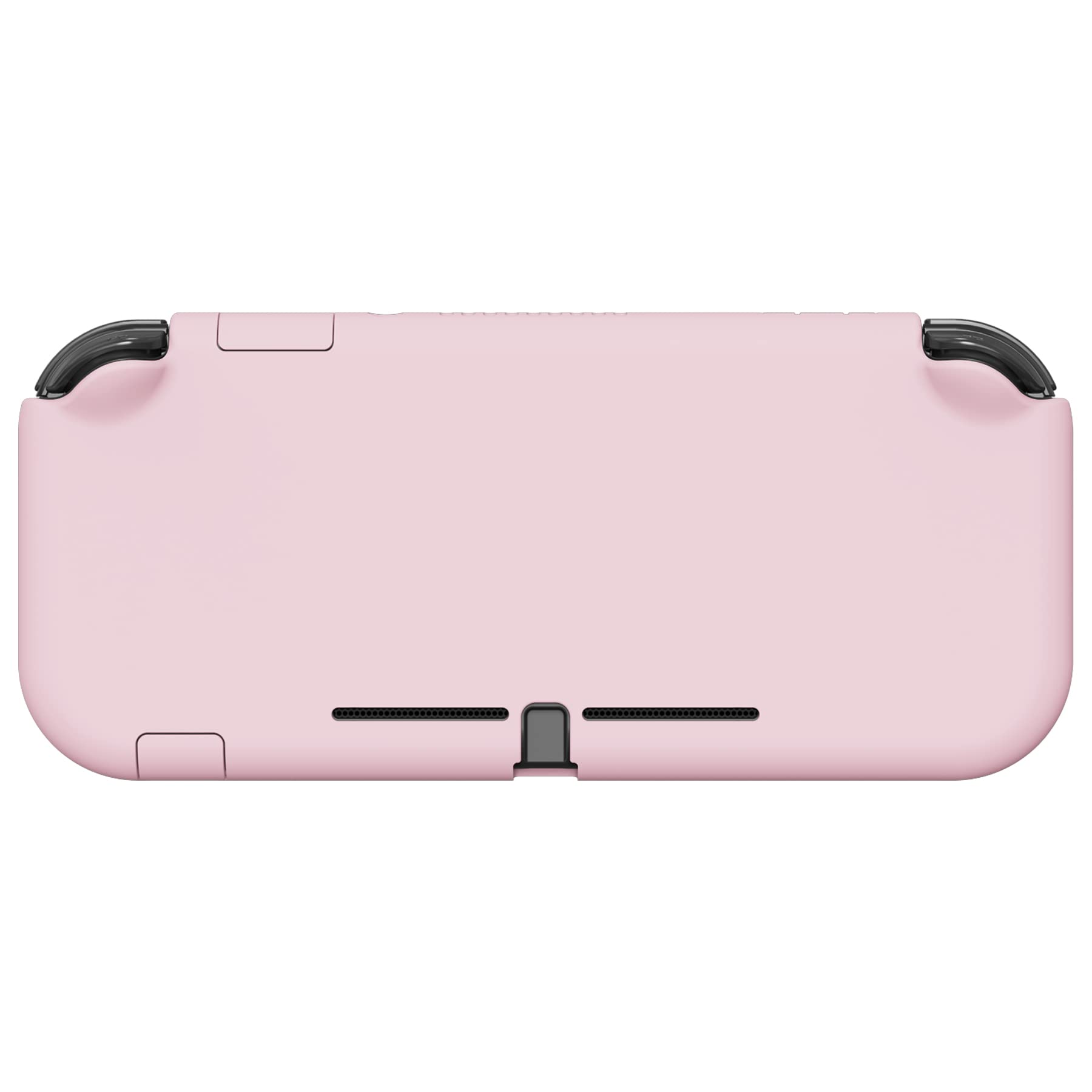 eXtremeRate PlayVital Protective Grip Case for Nintendo Switch Lite, Cherry Blossoms Pink Hard Cover Protector for Nintendo Switch Lite - 1 x White Border Tempered Glass Screen Protector Included