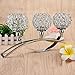 Candlestick Holders,WensLTD 17 Inch Three Crystal Candlesticks Home Coffee Table Decor Decorations Centerpiece for Dining/Living Room (Ship from US!!!) (Silver)
