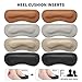 EQARD Heel Cushion Pads - Thick Heel Grips Liner Insert for Shoes Too Big, Self-Adhesive Shoe Insoles Foot Care Protector,Leather Prevent Blisters,4 Pairs Unisex (Multicolor)