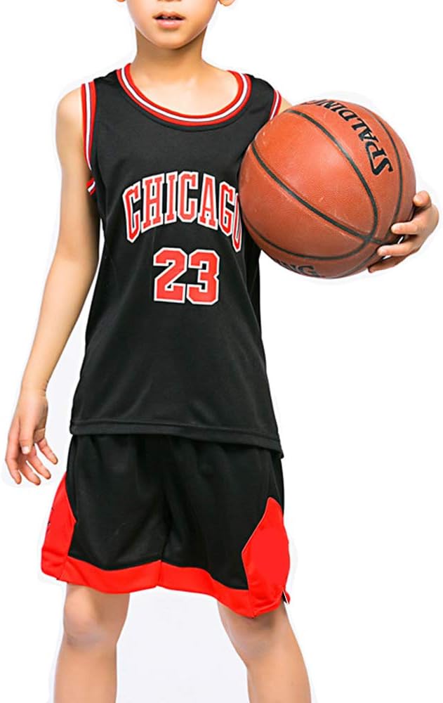 DEBND Boys Summer Basketball Shorts Girls Top Vest Kit Set Size Age 2-14 Years