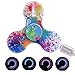 LEEHUR LED Fidget Spinner with Micro-USB Charger EDC Tri Hand Spinner Toy High Speed Stress and Anxiety Relief Toy Colorful