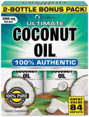 Nature's Science Organic Coconut Oil, 84 Count (Twin Pack) 2 ,  42 Count Bottles