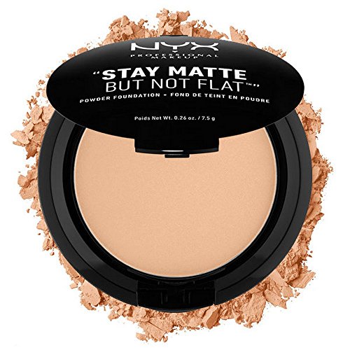 NYX PROFESSIONAL MAKEUP Stay Matte but not Flat Powder Foundation, Medium Beige, 0.26 Ounce